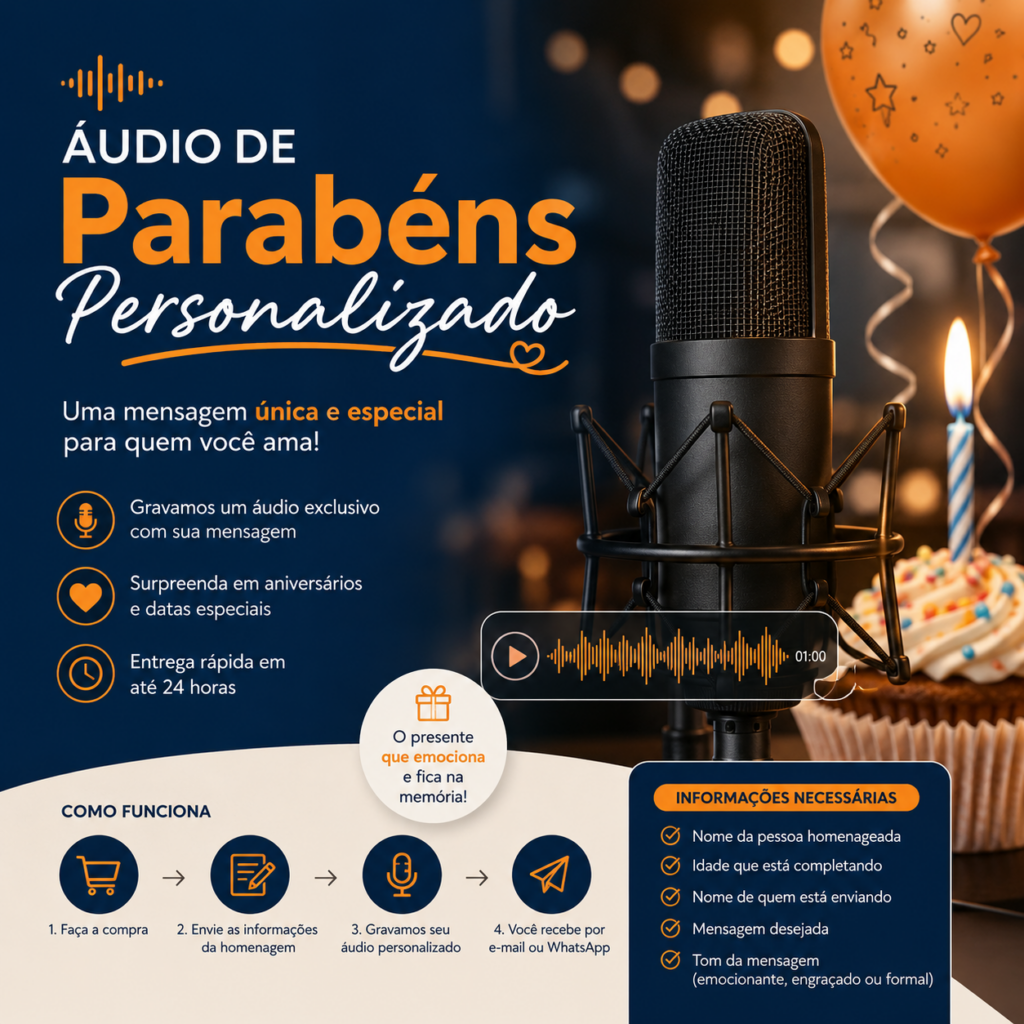 Áudio de Parabéns Personalizado