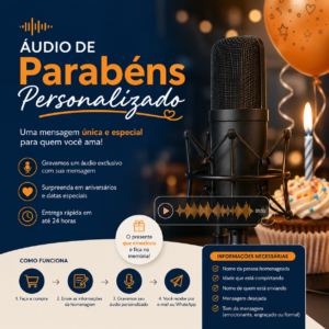 Áudio de Parabéns Personalizado
